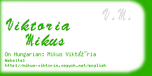 viktoria mikus business card